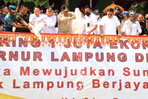 Gubernur Arinal Djunaidi Lakukan Restocking 1 Juta Benih Ikan Di Sungai Tulangbawang
