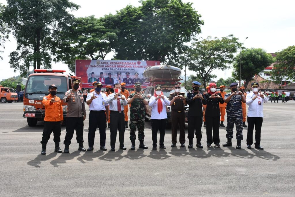 Walikota Eva Dwiana Pimpin Apel Kesiapsiagaan Penanggulangan Bencana