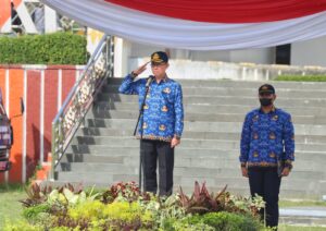 Sekdaprov Lampung Menjadi Pembina Upacara Peringatan Sumpah Pemuda ke-94 Tingkat Provinsi Lampung