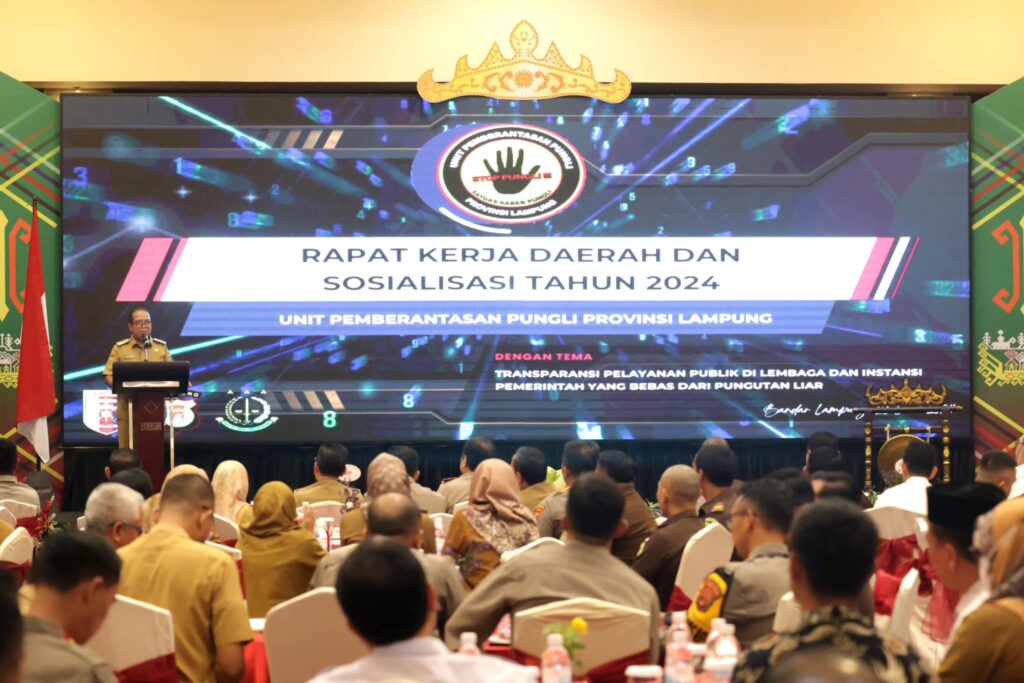 Pj. Gubernur Lampung Buka Rakor dan Sosialisasi Saber Pungli