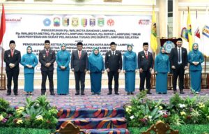 Pj. Gubernur Lampung Kukuhkan Pjs. Bupati/Walikota dan Ketua TP. PKK Kabupaten/Kota