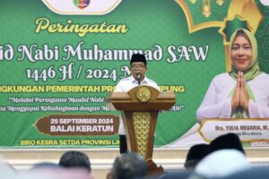 Peringati Maulid Nabi Muhammad S.A.W 2024, Pj. Gubernur Lampung Ajak ASN Teladani Rasulullah