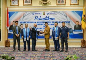 Pelantikan PBH Peradi Lampung, Gubernur Tekankan Pentingnya Akses Hukum Inklusif