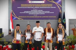 UIN Raden Intan Jalin Kerja Sama dengan Kanwil Ditjen PAS Lampung