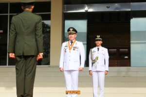 Suasana Khidmat Warnai Detik-Detik Proklamasi HUT RI ke-80 di Kabupaten Pesawaran