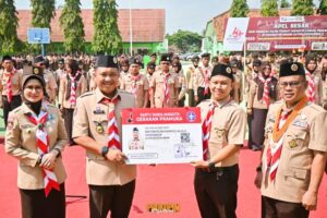 Apel Besar Hari Pramuka ke-64 Tingkat Kwarcab Pesawaran: Kolaborasi untuk Membangun Ketahanan Bangsa