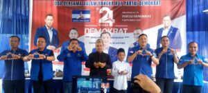 Perayaan Sederhana HUT Ke- 24 Partai Demokrat , Aries Sandi Ajak Kader berkontribusi Nyata Untuk Masyarakat Pesawaran
