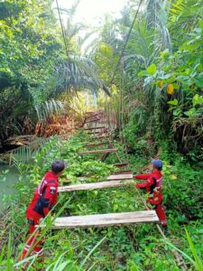 Gubernur Lampung Gerakkan Kolaborasi, Perbaiki Cepat Jembatan Gantung Akses Anak Sekolah Tampang Muda, Tanggamus