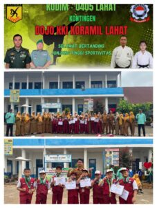 13 Mendali Dibawah Pulang Oleh Siswa SDN 10 Lahat, Diajang Kejuaraan Karate Piala Pangdam 2 Sriwijaya