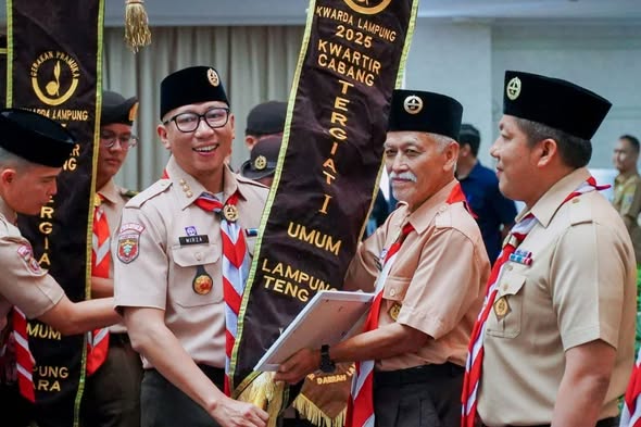 Gubernur Mirza Buka Musda XVI Pramuka Lampung, Jihan Nurlela Terpilih Jadi Ketua Kwarda 2025–2030