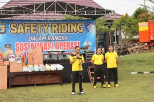 Jelang OPS Zebra Krakatau 2025: Polres Lampura Adakan Sosiaslisasi Dan Safety Riding