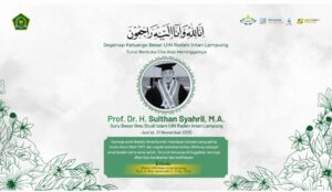 UIN RIL Berduka, Prof Sulthan Syahril Guru Besar Ilmu Studi Islam Wafat
