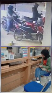 Terekam CCTV, Maling Gasak Motor Di Alfamart, Milik Karyawati!