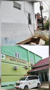 Miris! Belum Pernah Di Gunakan Ruang Kebidanan Puskes Bukit Kemuning Sudah Retak