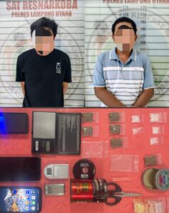 Satresnarkoba Polres Lampura Kembali Amankan Dua Pria Di Duga Pengedar Narkoba!