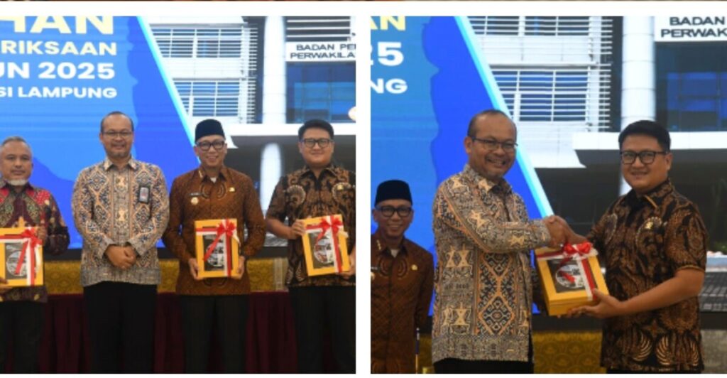 Ketua DPRD Provinsi Lampung Hadiri dan Berikan Sambutan pada Penyerahan LHP BPK RI