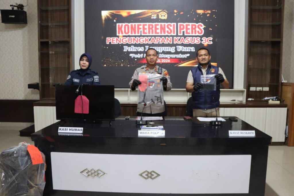 Ungkap Kasus 3C. Polres Lampura Amankan 5 Pelaku!