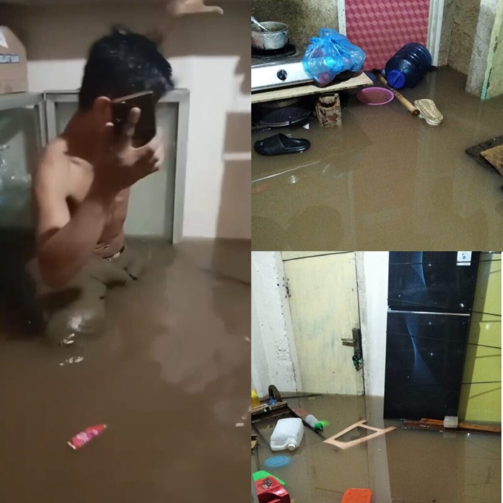 Lagi dan lagi ..Banjir Setinggi Dada Orang Dewasa Kepung Permukiman Warga Jagabaya I