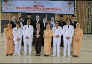 Definitifkan 12 Pejabat, Bupati Pesawaran Tekankan Kepemimpinan Humanis Dan Kerja Total.