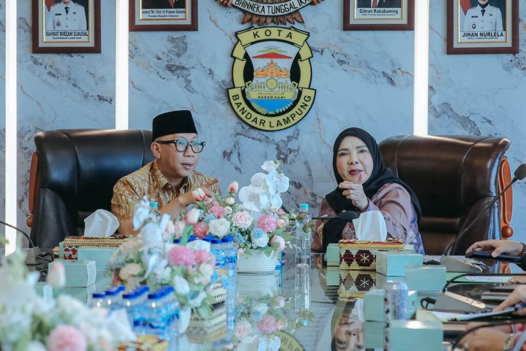 Gubernur Mirza Bersama Wali Kota Eva Bahas Penanganan Banjir di Bandarlampung secara Terintegrasi