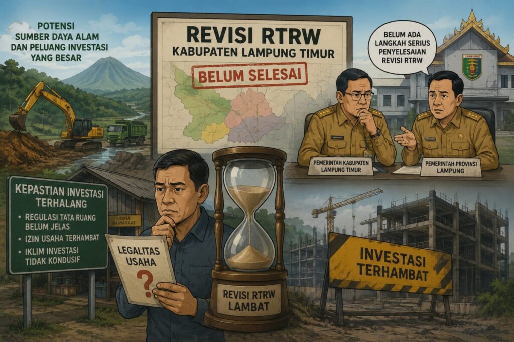 Disorat Soalnya Lambannya Revisi Perda RTRW, Ketua TKPRD Lampung Timur Angkat Bicara
