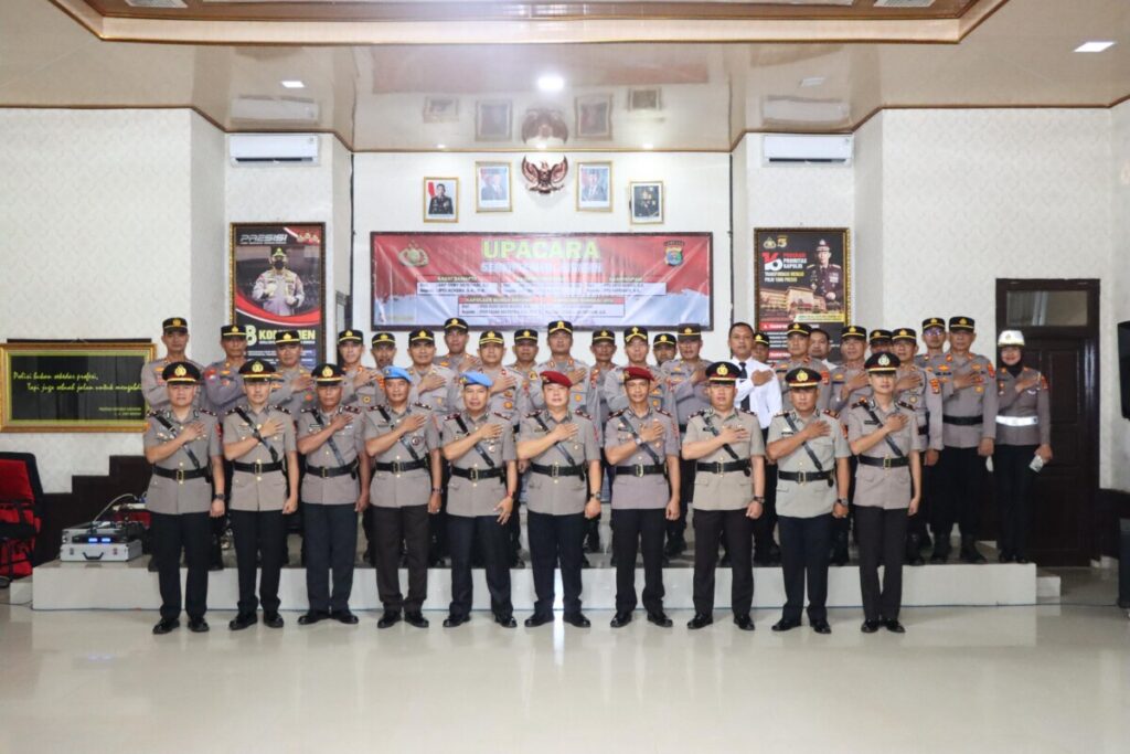 Dari Kasat Hingga Kapolsek Polres Lampura Lakukan Rotasi Dan Sertijab
