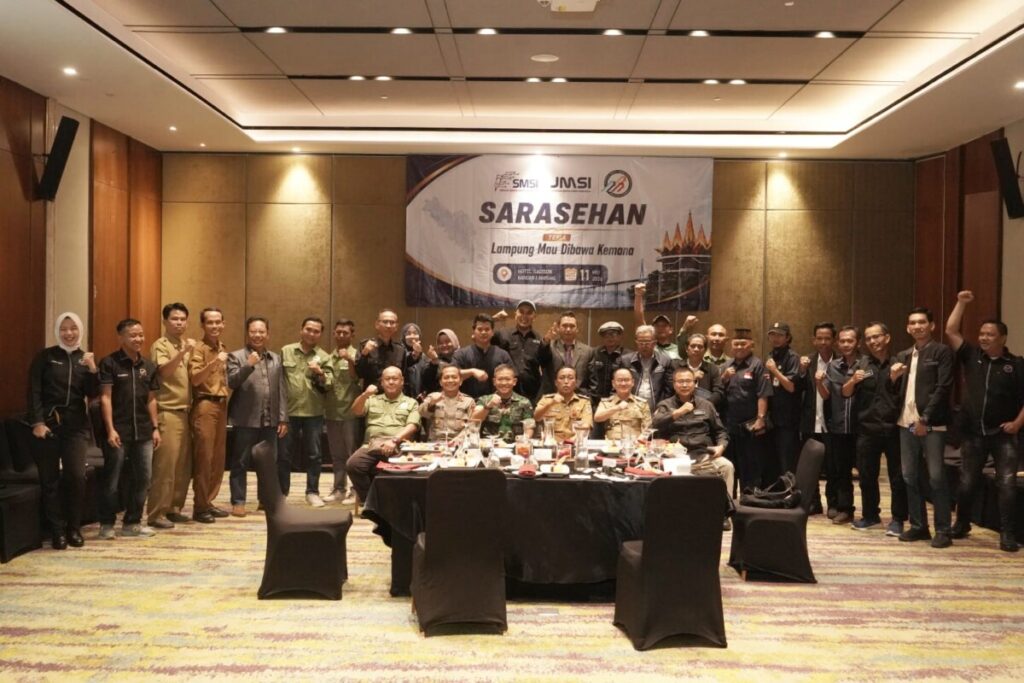 Sarasehan SMSI, JMSI, AMSI Lampung. Pemprov Dorong Desa Jadi Motor Penggerak Pertumbuhan Ekonomi