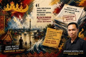 Master Plan Banjir Rp5 Miliar: Jangan Habiskan Uang Rakyat untuk Tumpukan Kertas