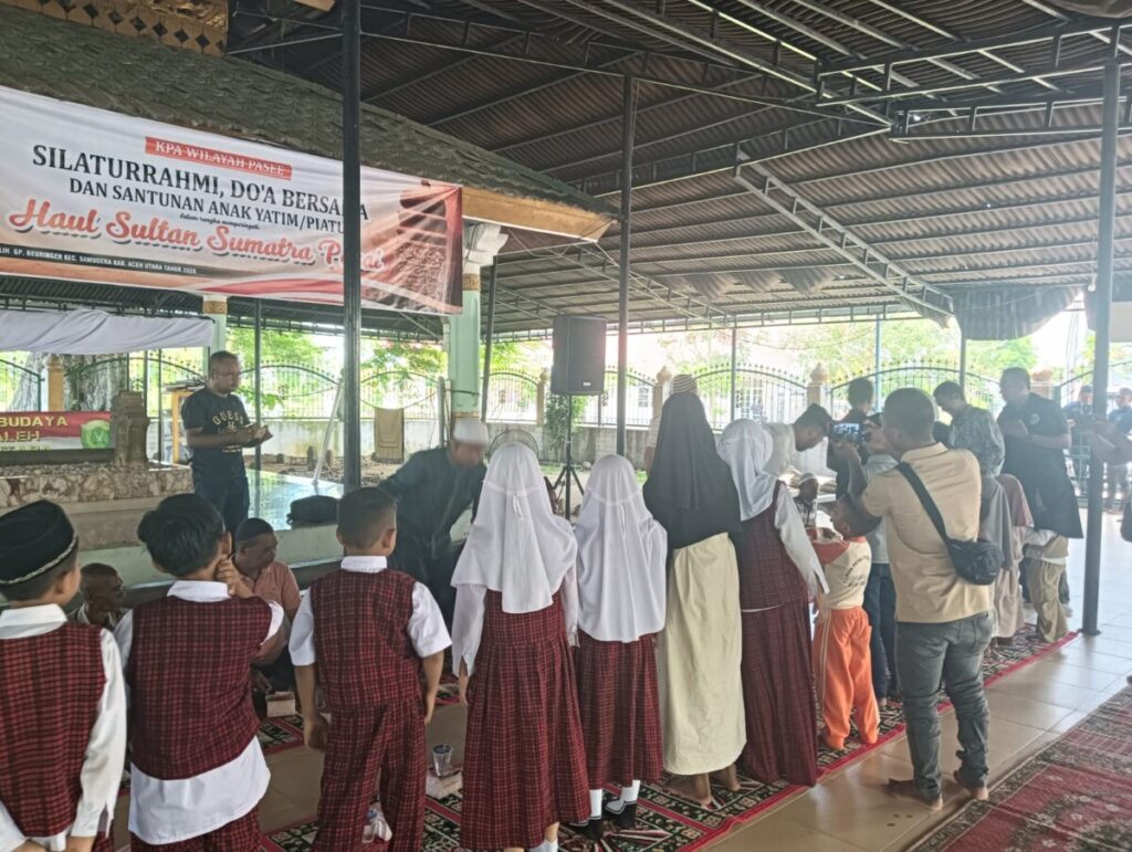 Haul ke-721 Sultan Al-Malik Azh-Zhahir, KPA Pasee Santuni Anak Yatim dan Gaungkan Warisan Samudera Pasai