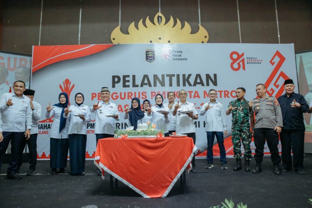 Ketua PMI Lampung Purnama Wulan Sari Mirza Lantik Pengurus PMI Kota Metro Masa Bakti 2026-2031